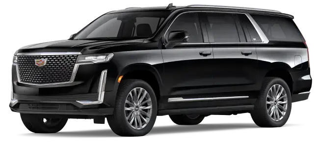 Backstage Global Atlanta luxury black car and limousine fleet vehicles lined up ready for service