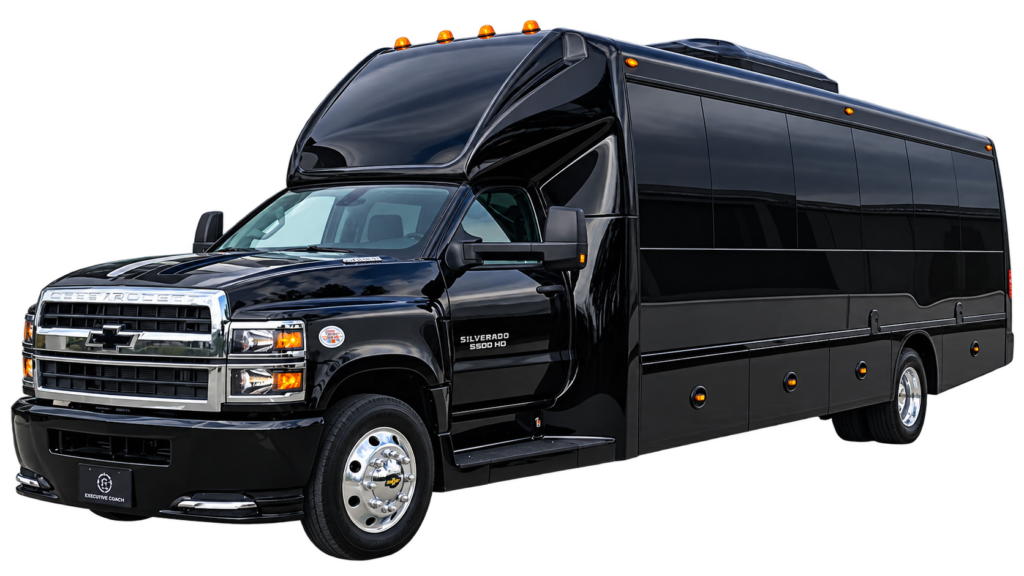 Backstage Global Atlanta luxury black car and limousine fleet parked at professional facility