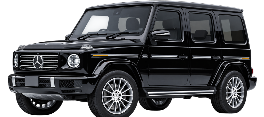 Backstage Global Atlanta luxury fleet of black cars and limousines ready for professional transportation service